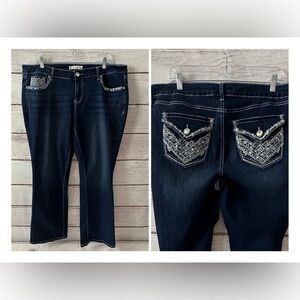 Est. 1946 Denim Women’s Curvy Fit Embellished Jeans – Size 16WP ✨
